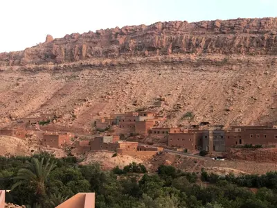 a village in the middle of a mountain at ACHAHOUD CHEz LA BELLE FIBULLE in Aït Fars