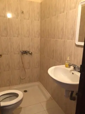 a bathroom with a toilet and a sink at ACHAHOUD CHEz LA BELLE FIBULLE in Aït Fars