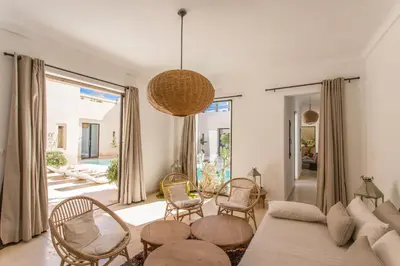 Gallery image of stunning beldi-chic villa with heated pool in Marrakech