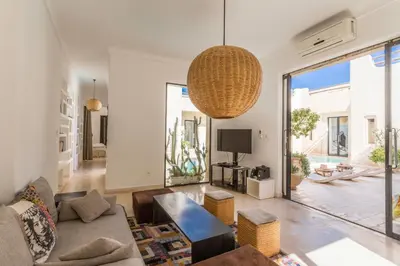 Gallery image of stunning beldi-chic villa with heated pool in Marrakech