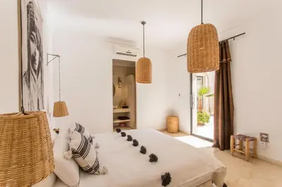 Gallery image of stunning beldi-chic villa with heated pool in Marrakech