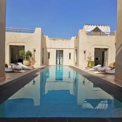 stunning beldi-chic villa with heated pool