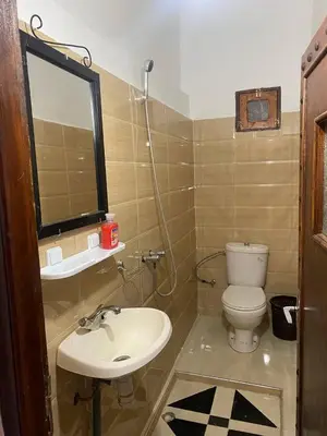 a bathroom with a sink and a toilet at Appartement In Ksar Ait Ben Haddou in Aït Ben Haddou