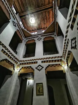 an overhead view of a building with a ceiling at Kasbah Ziwana - Guesthouse in Zagora