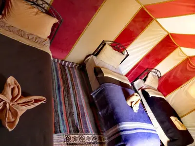 a painting of a mannequin in a tent at Majestic Mirage Camp in Merzouga