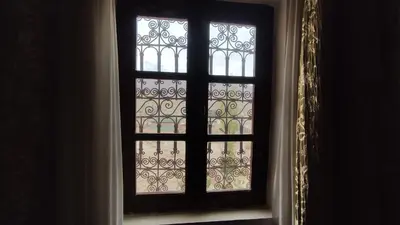 a window in a room with at Kasbah ADRAR in Imilchil