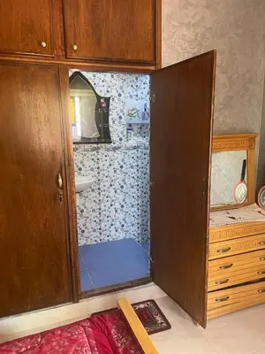 a shower with a glass door in a bathroom at Chez Sondos in Marrakech