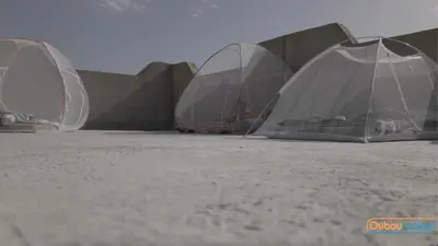 a group of tents sitting on the ground at Ouboumalne in Tamsahelt