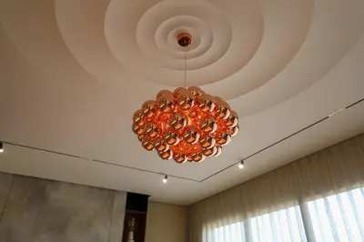 a chandelier hanging from a ceiling in a room at Villa Rubis in Marrakech