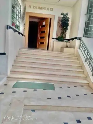 a set of stairs in front of a building at Appartement la Cañada in Ville Nouvelle