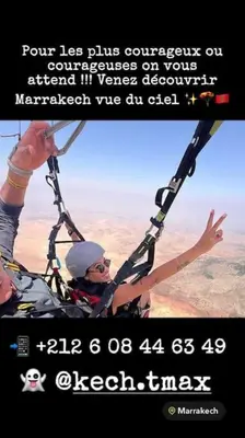 a poster of a woman on a swing at Séjour Authentique à Marrakech in Marrakech
