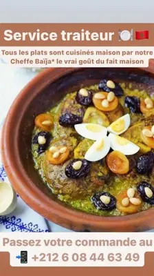 a picture of a bowl of soup with mushrooms at Séjour Authentique à Marrakech in Marrakech