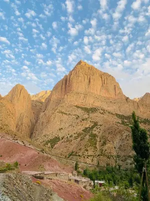a mountain in the middle of a desert at Youssef Rezki Taghia in Taghia