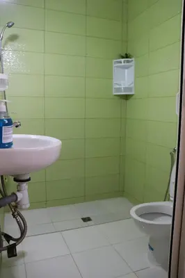 a bathroom with a sink and a toilet at Dar margoum in Marrakech
