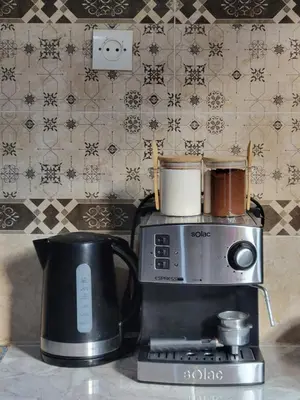 a coffeemaker with a coffee pot on top of it at Ourika Valley Haven - Breathe, Relax, Unwind in Ourika