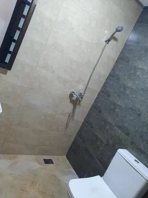 a bathroom with a shower with a toilet at Dar diafa 2 in Imouzzer Kandar