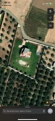 an overhead view of a house in a field at Perfekt villa Marrakech in Marrakech