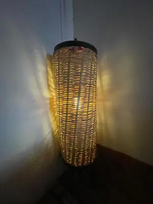 a light fixture hanging from a wall in a room at Gite d'étape Chez Brahim in Kalaat MGouna