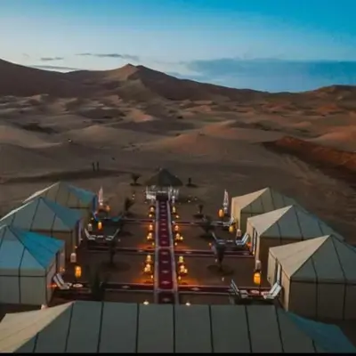 luxury camp desert ideal