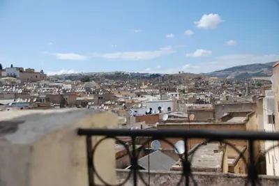 a view of a city from the roof of a building at Dar Al Batoul in Fès