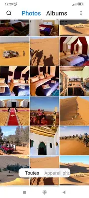 a collage of photos of different types of hotels at Merzouga camp activités in Merzouga