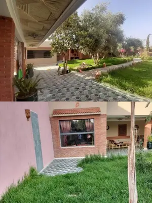 two pictures of a house and a building at House Medina Villa in Salene