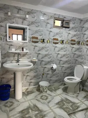 a bathroom with a sink and a toilet at Dar Taznakhte Entre Tapis et Traditions in Tazenakht