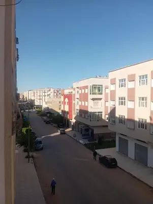 a view of a street in a city with buildings at Jana in Meknès