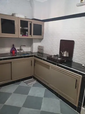 a kitchen with a sink and a counter top at Ourika atlas home in Setti Fatma