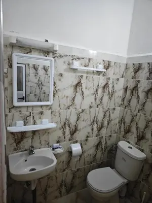 a bathroom with a toilet and a sink at Gite ritch in Rich