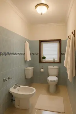 a bathroom with a toilet and a sink at Tazouta Farm Villa with Pool in Tazouta