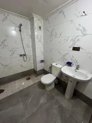 a bathroom with a toilet and a sink at Riad ezzaytoune 2 in Meknès