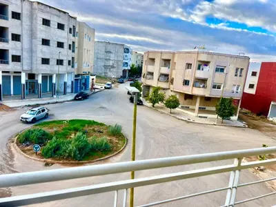 an aerial view of a city street with buildings at Residence Noor - Central Apartments Fes in Fès