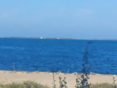 a view of the ocean from the beach at Saidia in Oulad Akkou