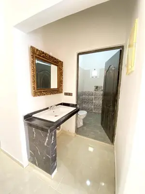 a bathroom with a sink and a mirror and a toilet at Dar Sofilal à Marrakech