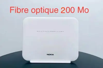 a rendering of a fibreoptic router on a table at Appartement avec vue sur Parc champs de course et Wifi 200 Mo in Oulad Akkou