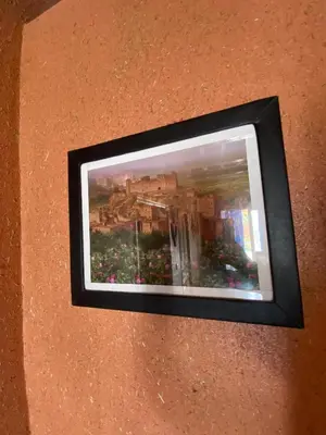 a picture of a painting on a wall at Kasbah in El Hart