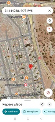 a screenshot of a map of a parking lot at Tifawt in Oulad Akkou