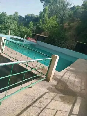 a pool on the roof of a house at Bouadel taounate in Fès