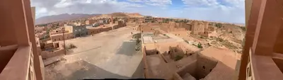 a view of a city from a window of a city at Maison d'hôte IGRANE in Tinerhir