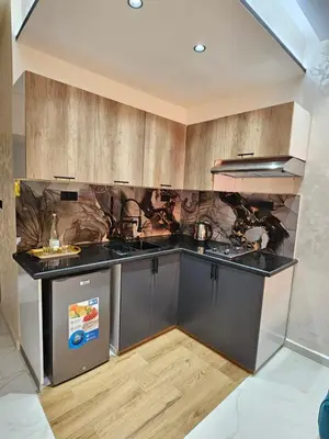 a kitchen with a sink and a counter top at appartement luxueux khenifra 1 in Khenifra