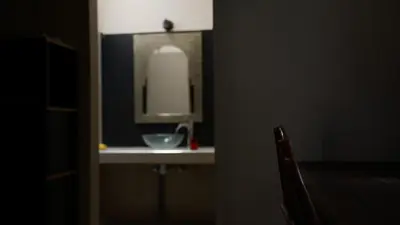 a bathroom with a sink and a mirror at Villa Zazate in Ouarzazate