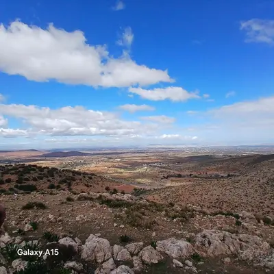 a view of the desert from the top of a mountain at Maison d'Azur in Imouzzer Kandar