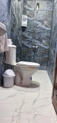 a bathroom with a toilet and a shower at Studio Gate Fes in Fès