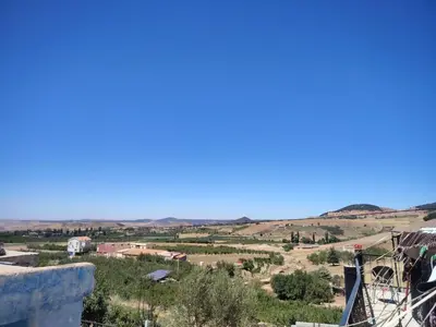 a view of the valley from the top of a roller coaster at Gîte Forest Tagroumet traditionel in Ifrane