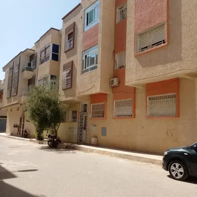 a car parked in front of a building at Vip apartment in Fès