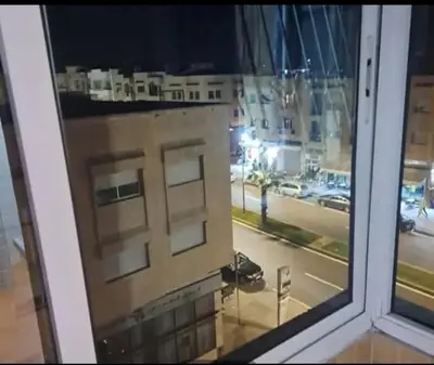 a view of a building from a window at Abdeslam in Kasba Tadla