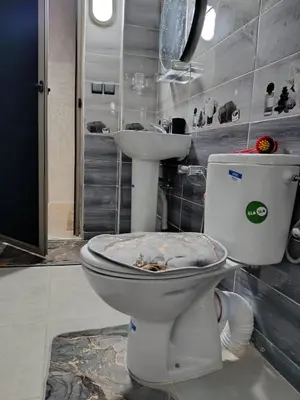 a bathroom with a toilet and a sink at Dar araha in Fès