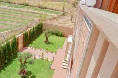 an overhead view of a garden on a building at Perfect Stop in Midelt in Midelt