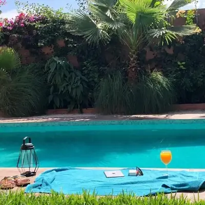 Villa Roseaux heated pool Marrakech